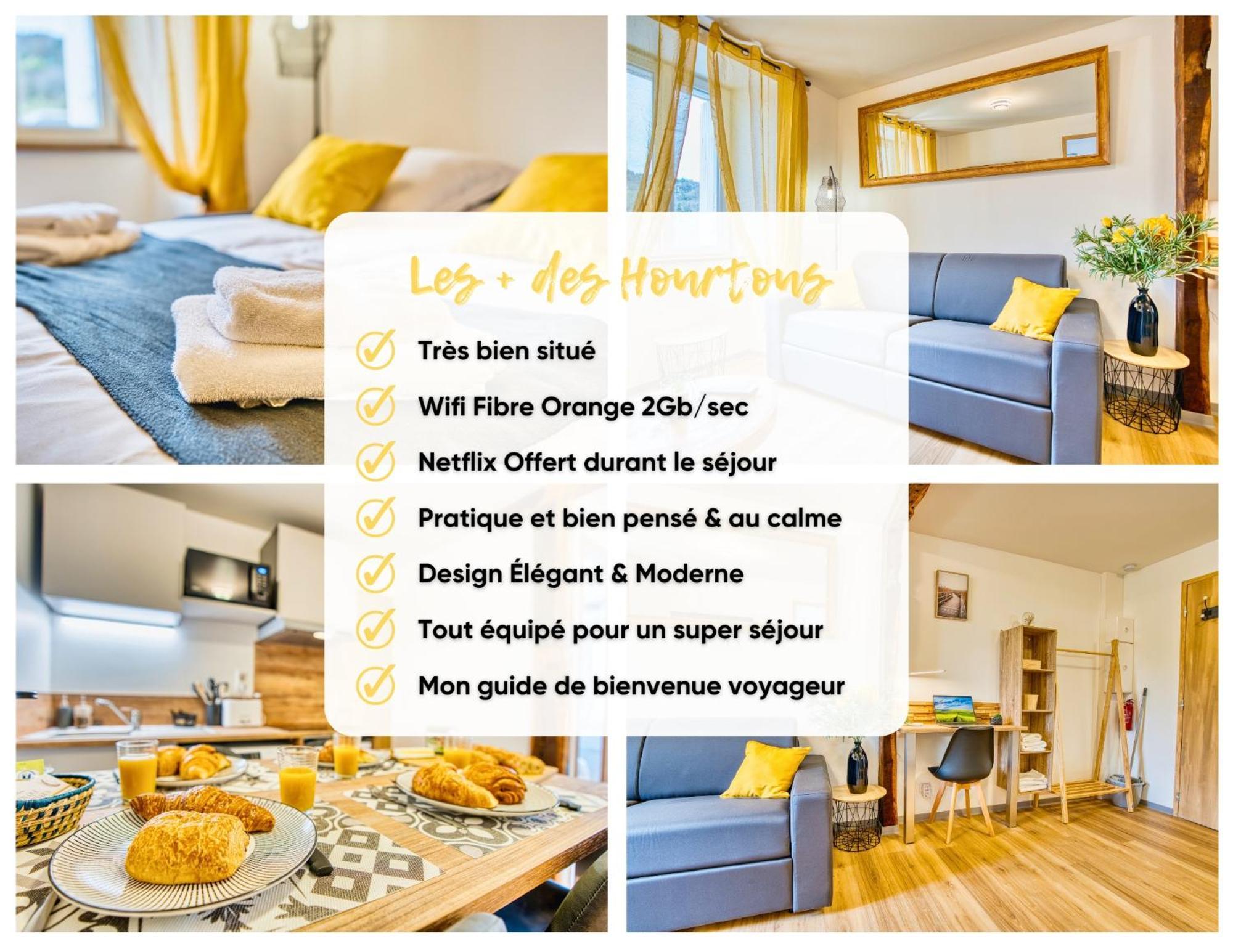 バナサックLes Hourtous Netflix Wi-Fi Fibre Terasse 4 Persアパートメント エクステリア 写真