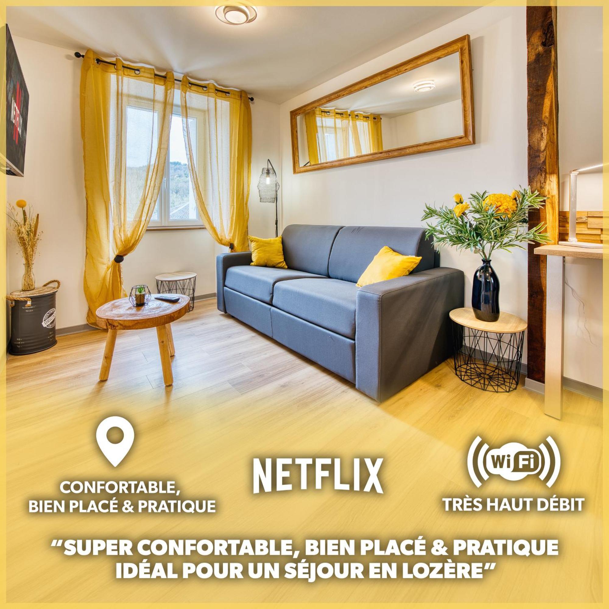 バナサックLes Hourtous Netflix Wi-Fi Fibre Terasse 4 Persアパートメント エクステリア 写真